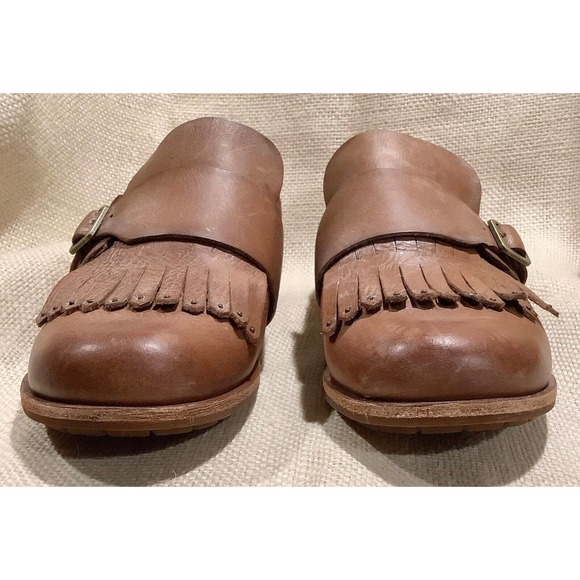 KORK EASE women’s Sz 7 brown leather wing tip Bailee Kiltie slip on loafer shoes - Picture 3 of 9